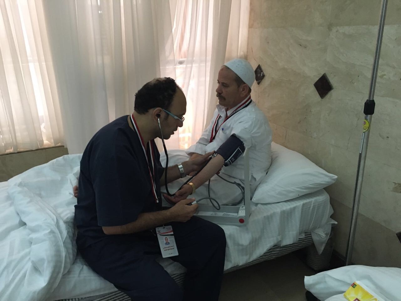   عيادات البعثة الطبية المصرية توقع الكشف على 1441 حاجًّا مصريًّا