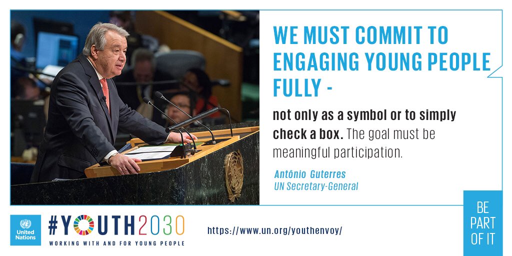   حصرى: استراتيجية الأمم المتحدة للشباب «Youth2030»  