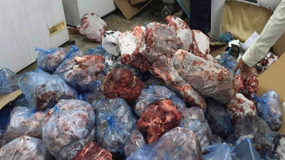   ضبط 2.2طن أسماك ولحوم ودواجن غير صالحة للاستهلاك الآدمي فى كفر الشيخ