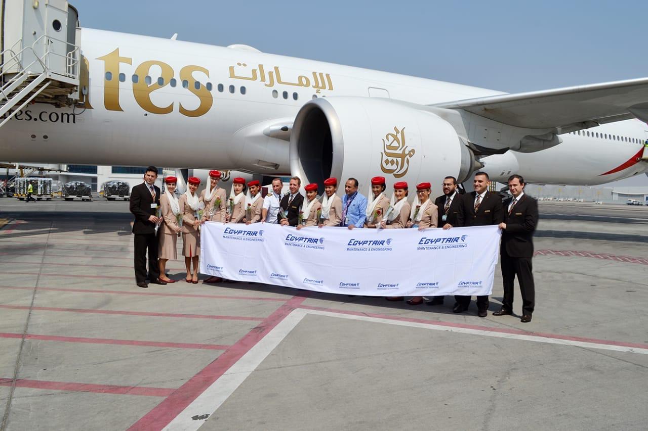   «مصر للطيران» تقدم خدمات الصيانة اليومية لطيران الإمارات بمطار القاهرة