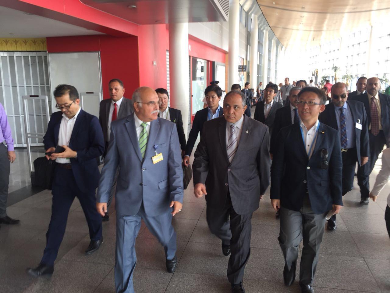  وفد برلمانى ياباني فى زيارة لمطار برج العرب بالإسكندرية