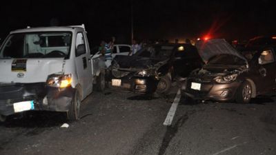   مصرع 6 أشخاص فى حادث تصادم سيارتين بطريق «بورسعيد - الإسماعيلية»