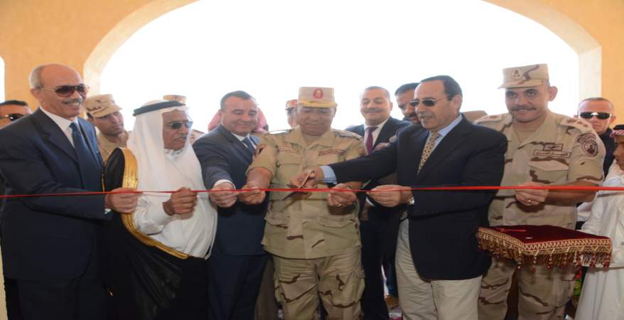 شاهد .. القوات المسلحة تفتتح قرية نموذجية بوسط سيناء