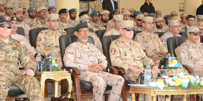   الفريق محمد فريد وعدد من قادة القوات المسلحة للدول العربية يشهدوا المرحلة الرئيسية للتدريب المشترك «درع العرب -1»