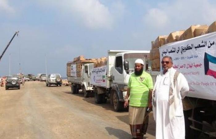   الكويت ترسل 100 شاحنة إغاثة لمساعدة المتضررين في سوريا واليمن
