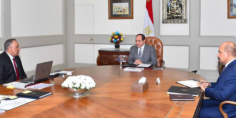   تفاصيل اجتماع الرئيس عبد الفتاح السيسي اليوم مع اللواء شريف سيف الدين رئيس هيئة الرقابة الإدارية