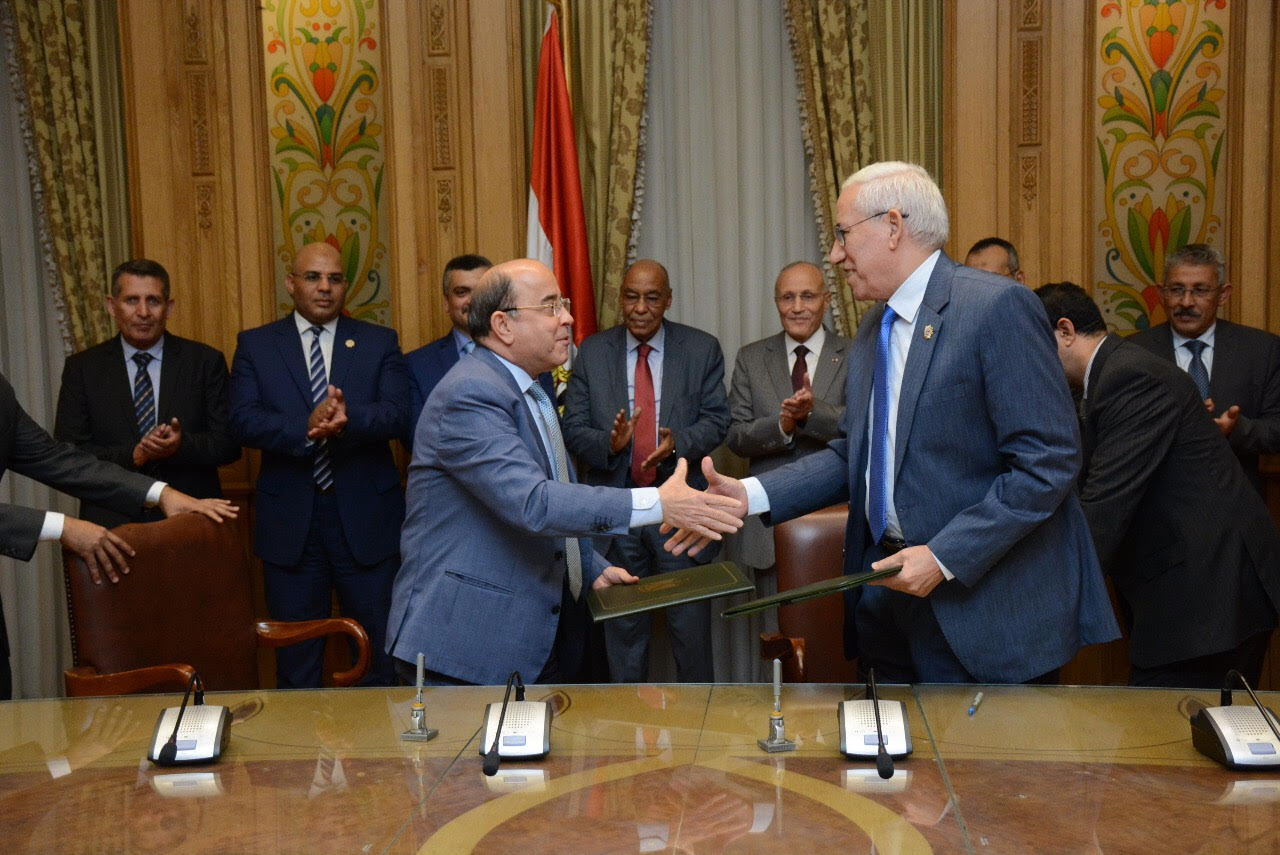   صور | توقيع بروتوكول تعاون بين وزير الإنتاج الحربى ورئيس هيئة قضايا الدولة