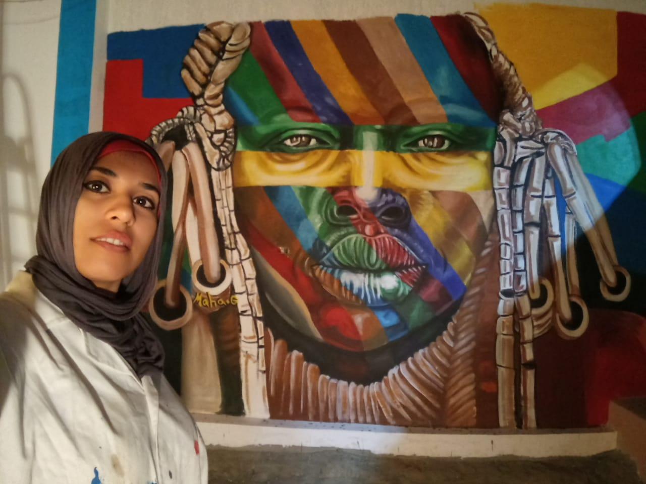   نساء يطرقن باب النجاح (17) مها جميل فنانة الجرافيتى التى حولت جدران أسوان إلى قصص صاخبة
