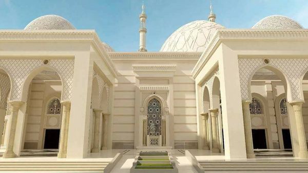 شاهد|| أول آذان يُرفع فى العاصمة الإدارية الجديدة