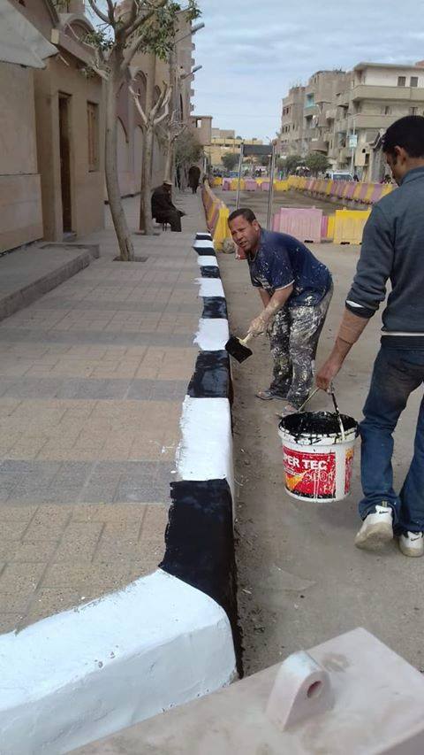   مراكز المنيا تواصل اعمال تجميل الشوارع وتكثيف حملات النظافة