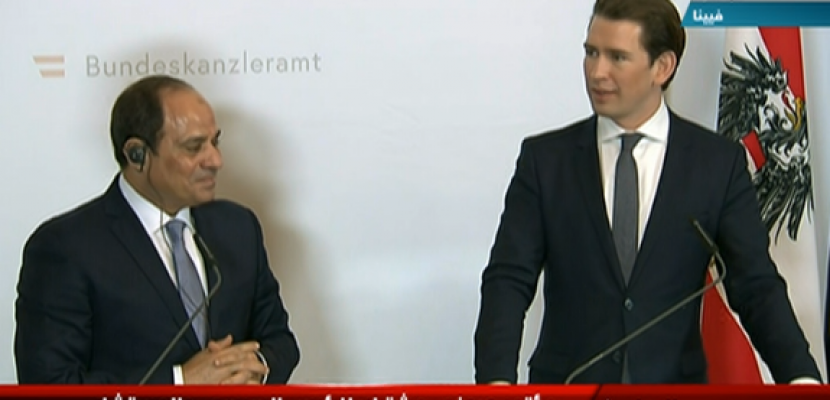   الرئيس السيسي: زيارتي الحالية للنمسا نقطة انطلاق لمزيد من تعميق العلاقات بين البلدين