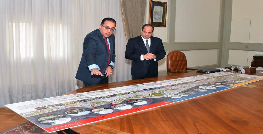   الرئيس السيسى يستعرض مع رئيس الوزراء تنفيذ المشروعات الكبرى