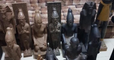   ضبط شحص بحوزتة 24 تمثالا و55 قطعة أثرية بقرية العزيمة فى سمالوط