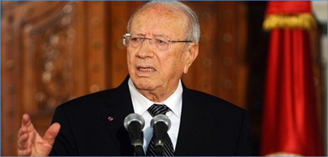   الرئيس التونسى يمد حالةالطوارىء لمدة شهر