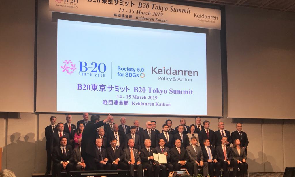   B20 قمة العشرين للأعمال بطوكيو  إعادة هيكلة منظمة التجارة العالمية من أكبر التحديات التي يواجهها العالم