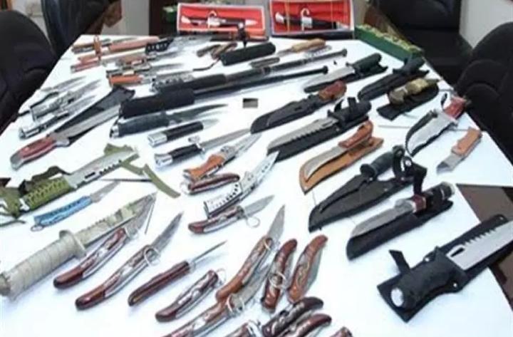   القبض على عدد من حائزي الأسلحة البيضاء في الإسماعيلية