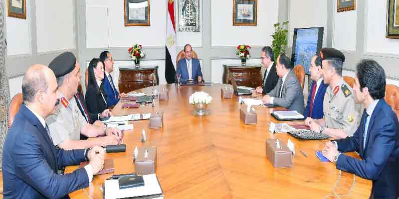  الرئيس السيسي يعقد اجتماعاً لمتابعة الموقف التنفيذى لمشروع المتحف المصري الكبير