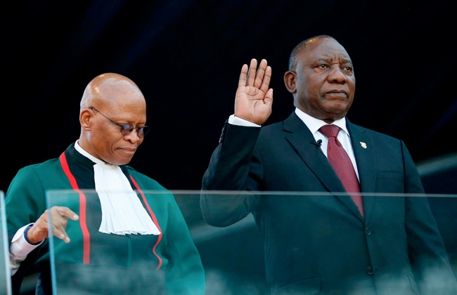   بدء مراسم تنصيب رئيس جنوب إفريقيا