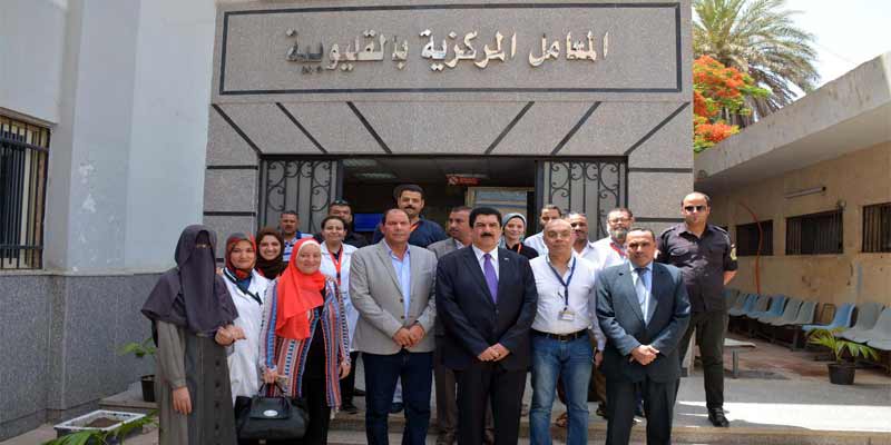   محافظ القليوبية يقوم بجولة مفاجئة للمعامل المركزية ومستشفي الصدر بمدينة بنها