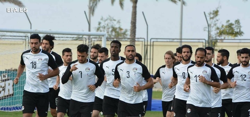   صور|| المنتخب المصرى يواصل تدريباته استعدادا لأمم أفريقيا