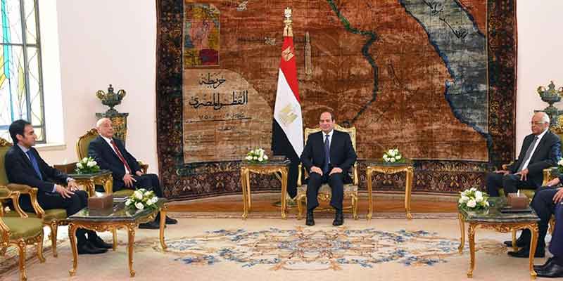   الرئيس عبد الفتاح السيسى يستقبل رئيس مجلس النواب الليبى بقصر الاتحادية