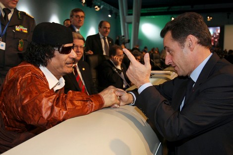   لعنة القذافى تطارد ساركوزي