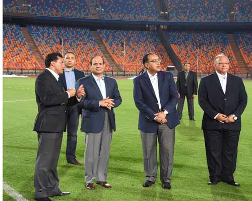   صور| الرئيس السيسى يتفقد استاد القاهرة قبل أيام من انطلاق كأس الأمم الأفريقية 2019