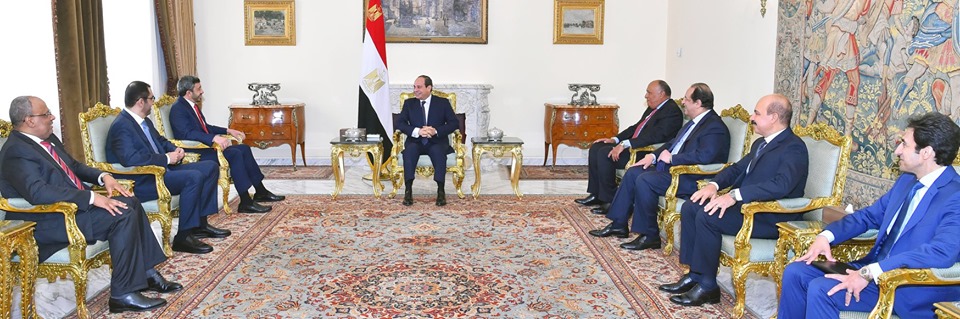   الرئيس السيسى يلتقى وزير الشؤون الخارجية الإماراتى