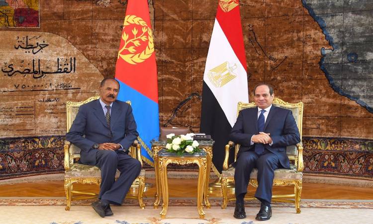   الرئيس السيسى : مصر حريصة على ترسيخ التعاون الاستراتيجي مع إريتريا في شتي المجالات