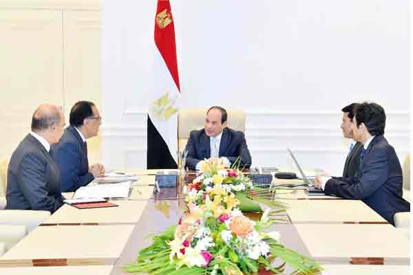  الرئيس  السيسي  يجتمع مع رئيس مجلس الوزراء ووزير الشباب والرياضة
