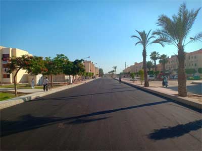  رفع كفاءة وتطوير شارع أبوبكر الصديق بمدينة السادات 