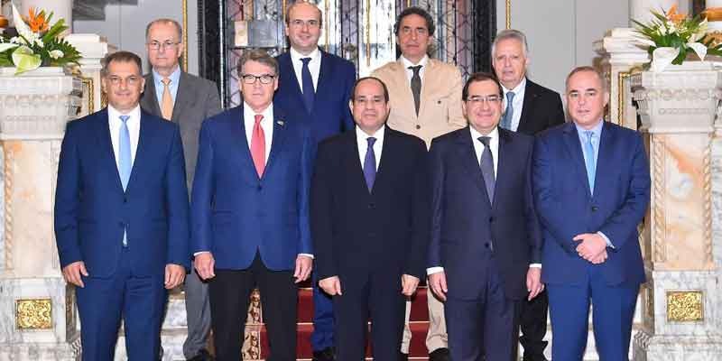   الرئيس السيسى يستقبل السادة الوزراء رؤساء الوفود المشاركين في الاجتماع الوزارى الثاني لمنتدى غاز شرق المتوسط