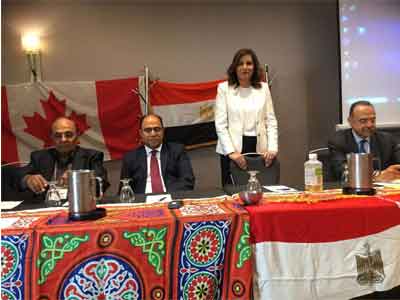   وزيرة الهجرة تلتقي أعضاء نادي النيل في تورنتو وتشهد تدشين مؤسسة الحضارة المصرية