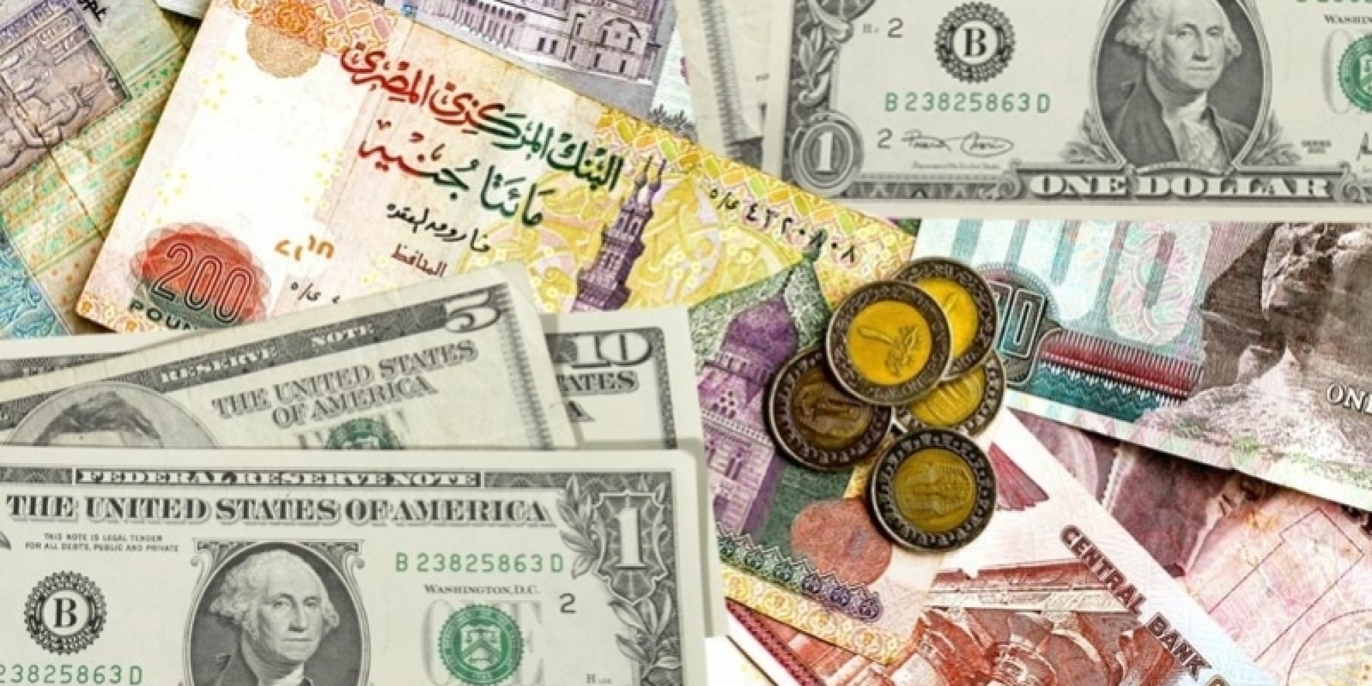   استقرار فى أسعار العملات الأجنبية أمام الجنيه المصرى اليوم السبت