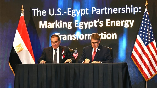   توقيع مذكرة تفاهم بين مصر وأمريكا فى مجالات الطاقة