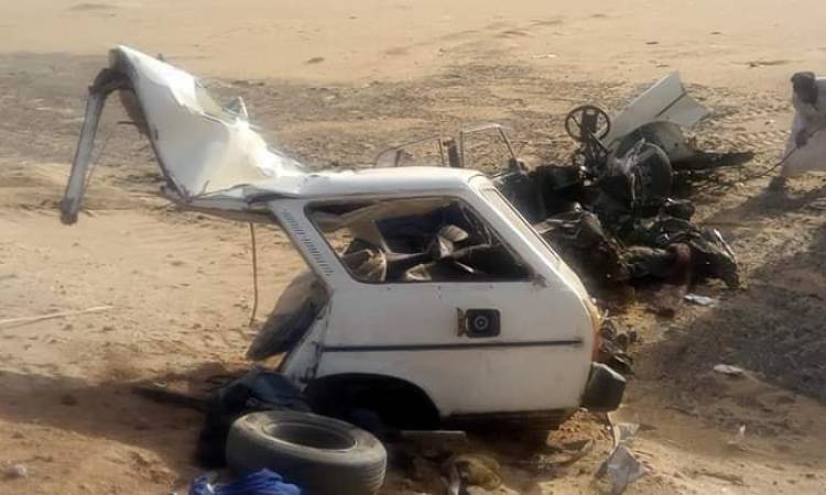   مصرع وإصابة 9 أشخاص فى حادث تصادم مروع على طريق «طنطا - بسيون»