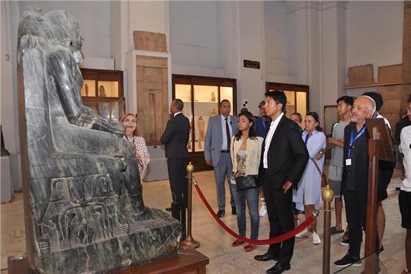  رئيس مدغشقر يزور المتحف المصري