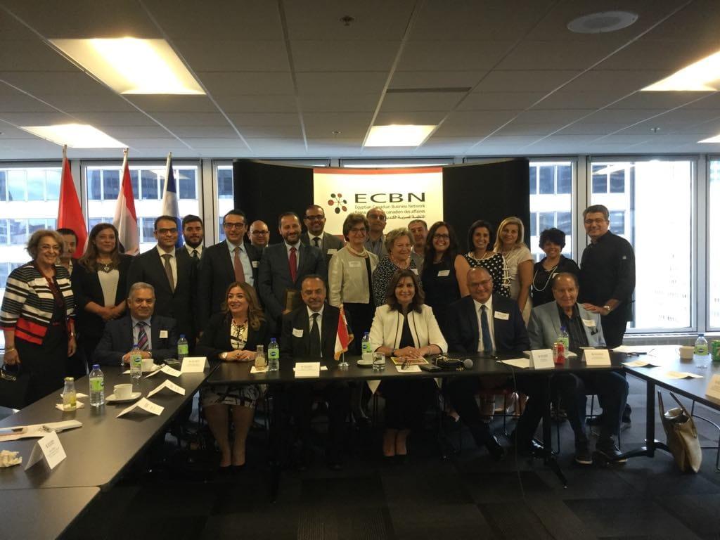   وزيرة الهجرة تلتقي أعضاء المنظمة المصرية الكندية لرجال الأعمال في مونتريال