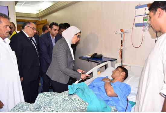   وزيرة الصحة: ٢٠ حالة وفاة بينهم ٤ مجهولين وكيس أشلاء و٤٧ مصاباً في حادث معهد الأورام