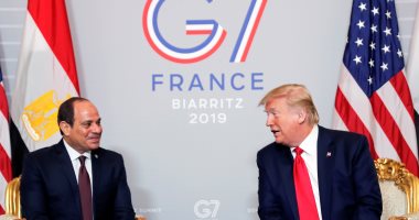   ترامب يشيد بلقاء الرئيس السيسى فى قمة السبع الـ«G7» فى فرنسا