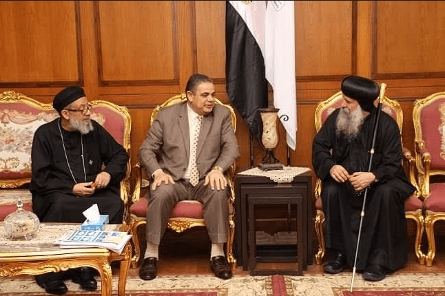     رئيس جامعة كفر الشيخ يستقبل وفد من الكنيسة لتهنئته بالمنصب الجديد