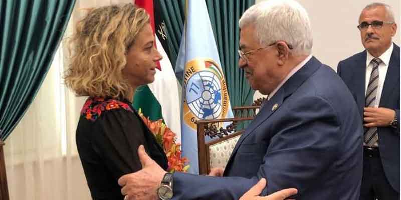   القناة 13 الإسرائيلية تكشف: الرئيس الفلسطينى محمود عباس التقى حفيدة رابين فى رام الله
