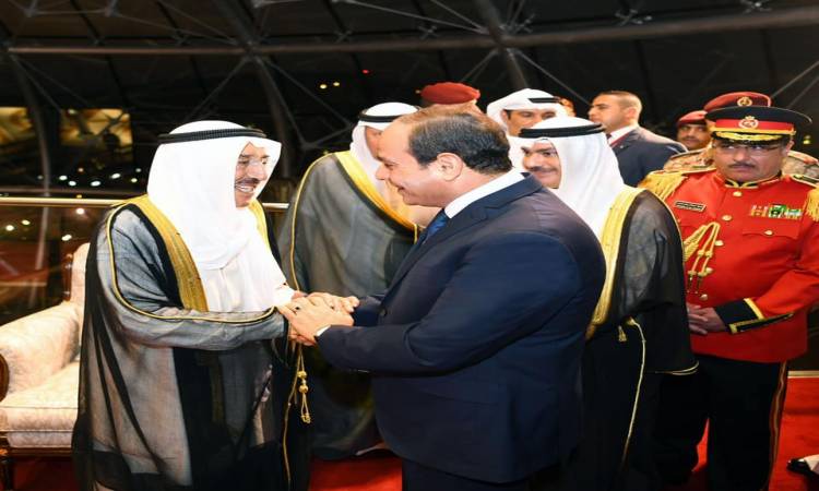   الرئاسة تنشر أول صور للرئيس السيسى بدولة الكويت