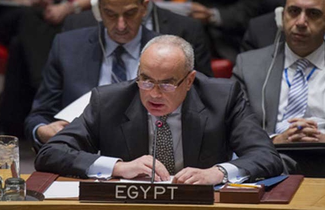   المندوب الدائم لمصر لدي الأمم المتحدة في نيويورك يشارك في اجتماع مجلس الأمن لمناقشة سبل إصلاح عمليات حفظ السلام