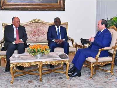   الرئيس السيسي  يستقبل وزير خارجية جمهورية غينيا