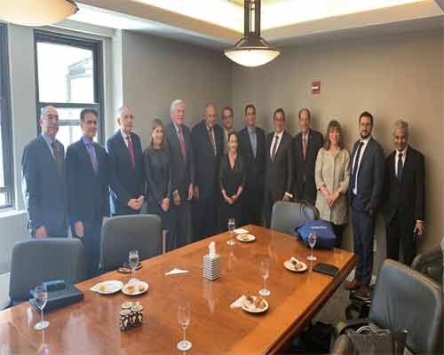   سامح شكري يلتقي وفد اللجنة اليهودية الأمريكية على هامش أعمال الدورة الـ 74 للجمعية العامة للأمم المتحدة بنيويورك