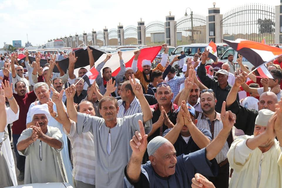   آلاف المواطنين بكفر الشيخ يشاركون تظاهرات تأييد الدولة 