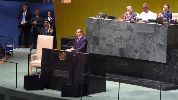   الرئيس السيسى:  مصر وضعت محور التنمية المستدامة في مقدمة الأولويات الوطنية