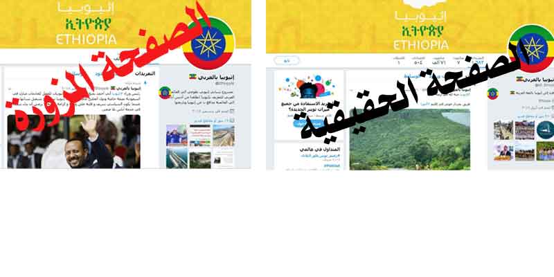   أثيوبيا تفضح الجزيرة والإخوان.. زورا حساب باسمها على «تويتر» للوقيعة والتحريض ضد مصر