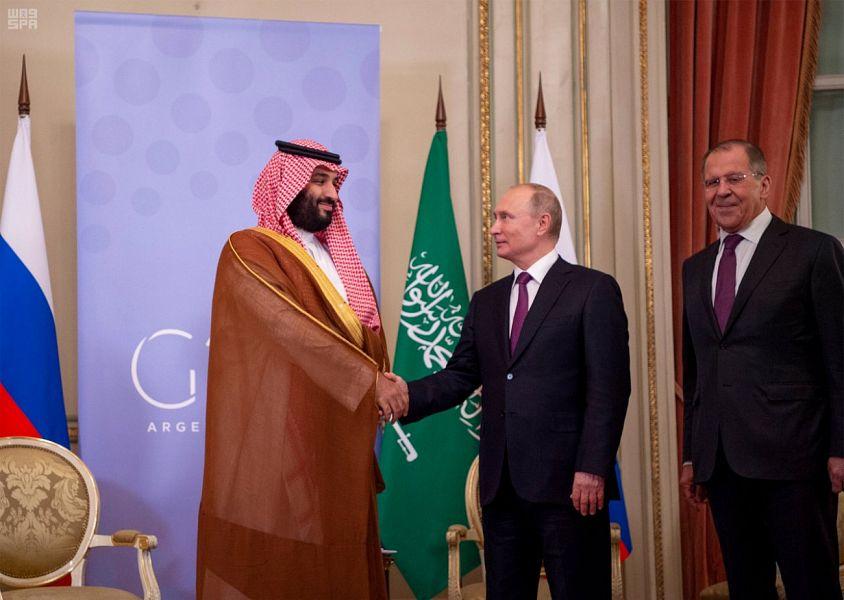   ولي العهد السعودي والرئيس الروسي يعقدان جلسة مباحثات رسمية